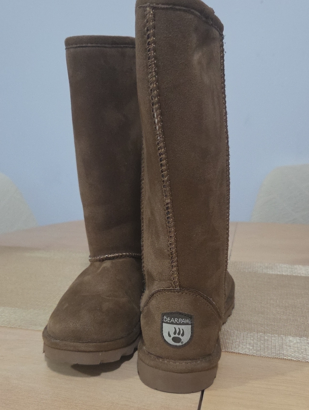 BearPaw Women's Brown Suede Knee-High Winter Boots